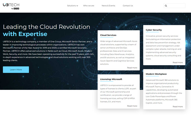 Website image 'U-btech'